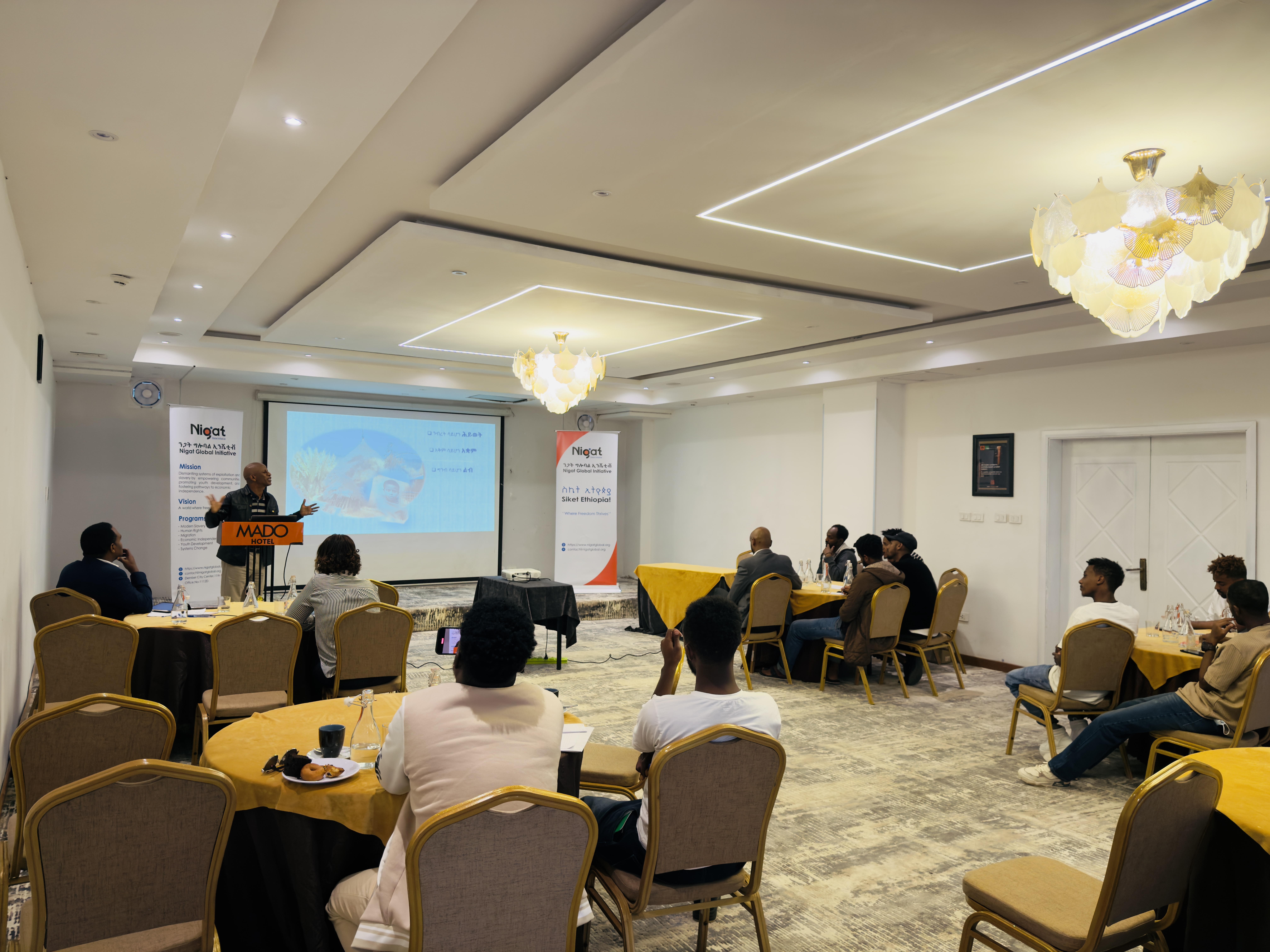 NGI conducts community dialogues and trainings to address root causes of trafficking and build prevention