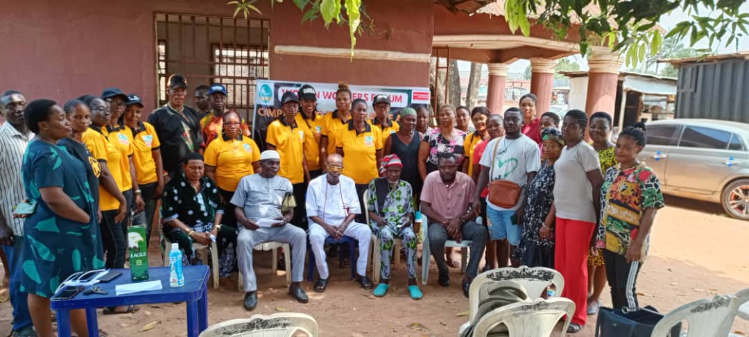 Women workers advocacy visit to elders of Ugbiyoko community during campaign on GBV